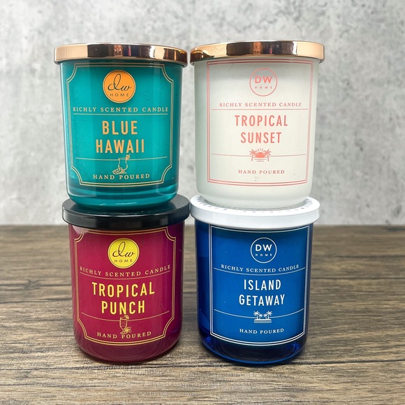Tropical candles, set of 4 DW Home mini candles, 3.8 oz candles, summer scents - Picture 7 of 7